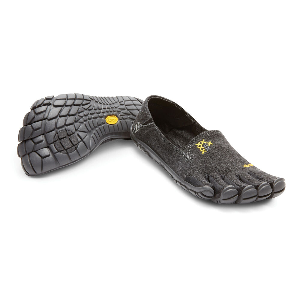 Vibram Fivefingers CVT-Hemp Bayan 5 Parmak Ayakkabı Siyah,FR7691032